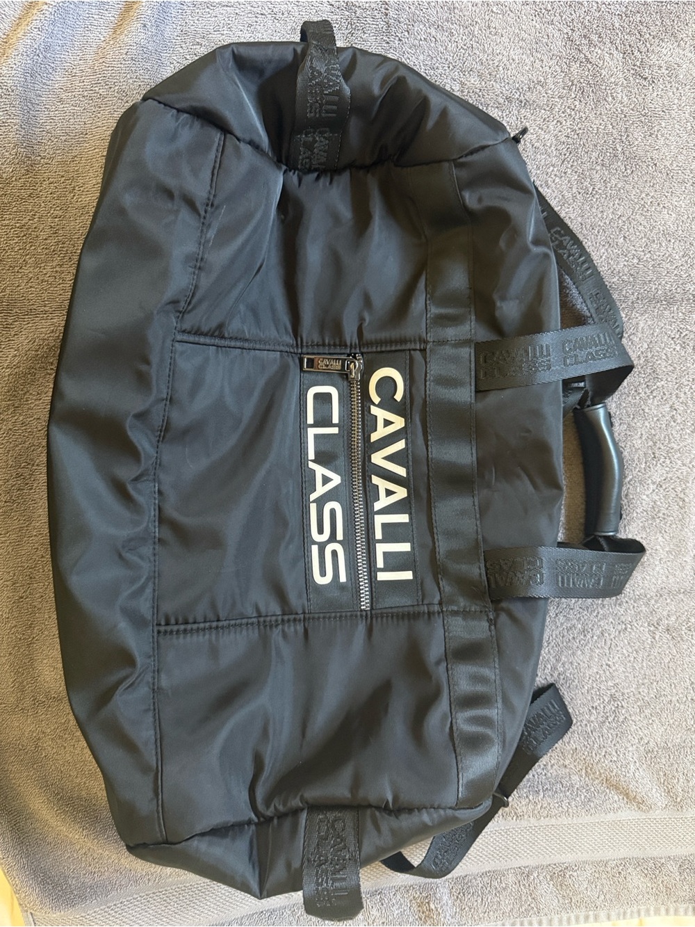 Cavalli Class Men's Black Duffel Bag